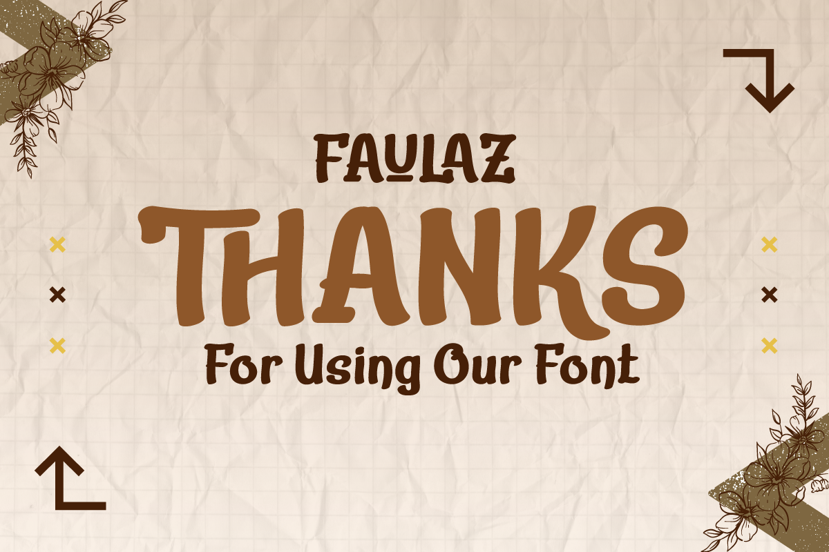 FAULAZ | Handwritten Display, a Sans Serif Font by twinstd (Photo 10 of 10)