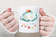 Little Prince Blue Baby Nursery Clip, an Illustration by Sublimation Artist (Thumbnail 5 of 6)