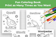 50 Pages Animal Coloring Book Kids, an Education Illustration by Mohammad Sarfaraz (Thumbnail 4 of 15)