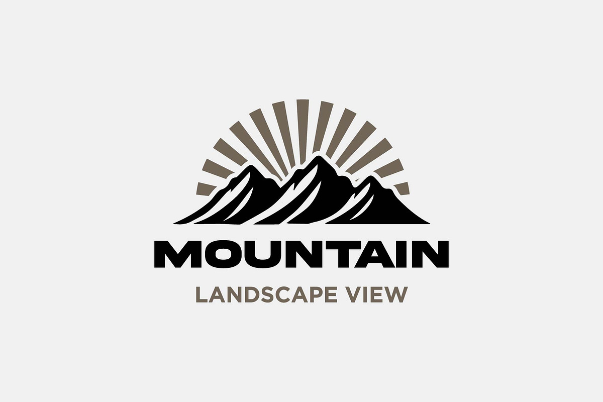 Mountain Peak Summit Nature Logo, a Branding & Logo Template by funpixel