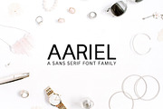 Aariel Sans Serif 7 Font Family Pack, a Sans Serif Font by Creativetacos (Thumbnail 1 of 5)