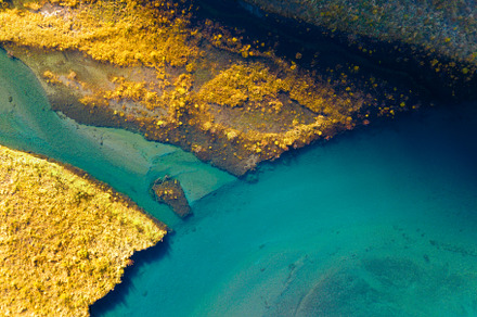 Drone view of the river