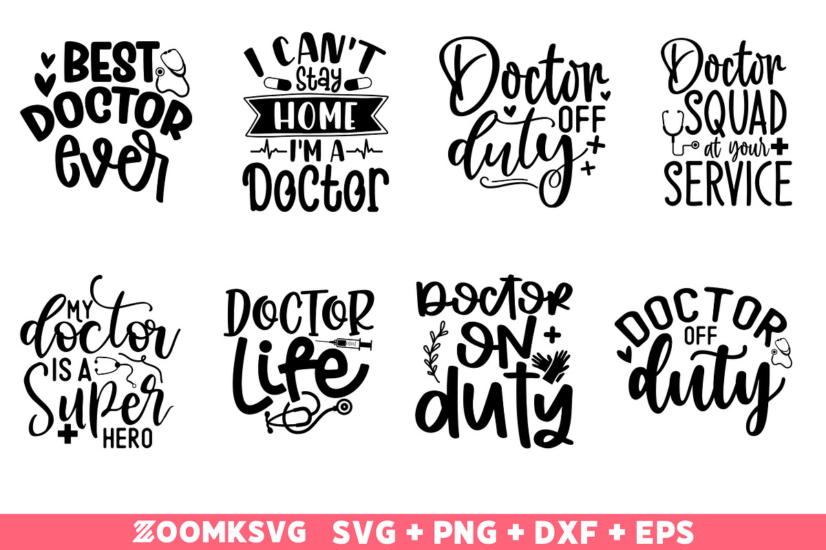 Doctor SVG bundle 40 Designs, an Illustration by ZoomkSVG (Photo 2 of 7)