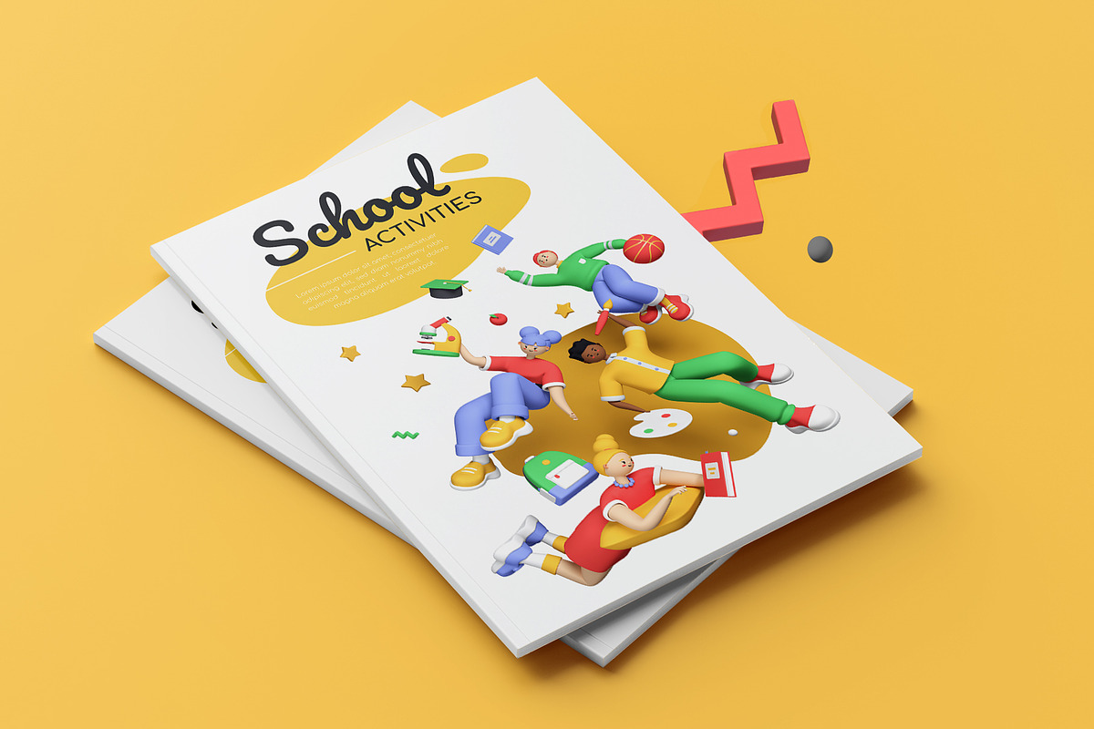 School 3D Illustrations, an Education Illustration by Boyko Pictures (Photo 6 of 14)