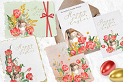 Easter cards with a cute bunny, an Illustration by RushkinaAntonina (Thumbnail 2 of 3)