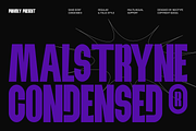 Malstryne - Bold Condensed Sans, a Sans Serif Font by Indotype Foundry (Thumbnail 1 of 10)