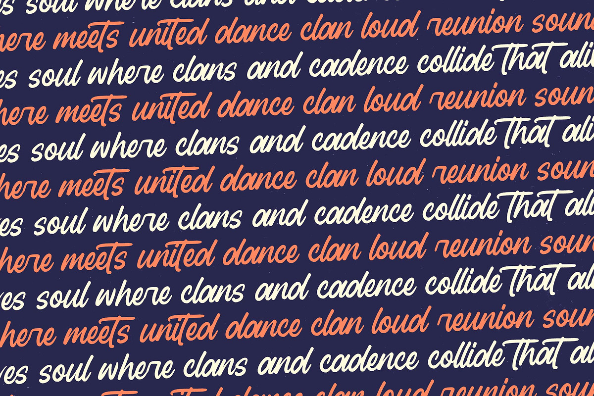 Ragtime Clansful Modern Brush Font, a Script Font by Letterena Studios Script (Photo 16 of 20)