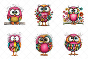 Whimsical Baby Snowy Owl Clipart, an Illustration by SinaCreation (Thumbnail 3 of 7)