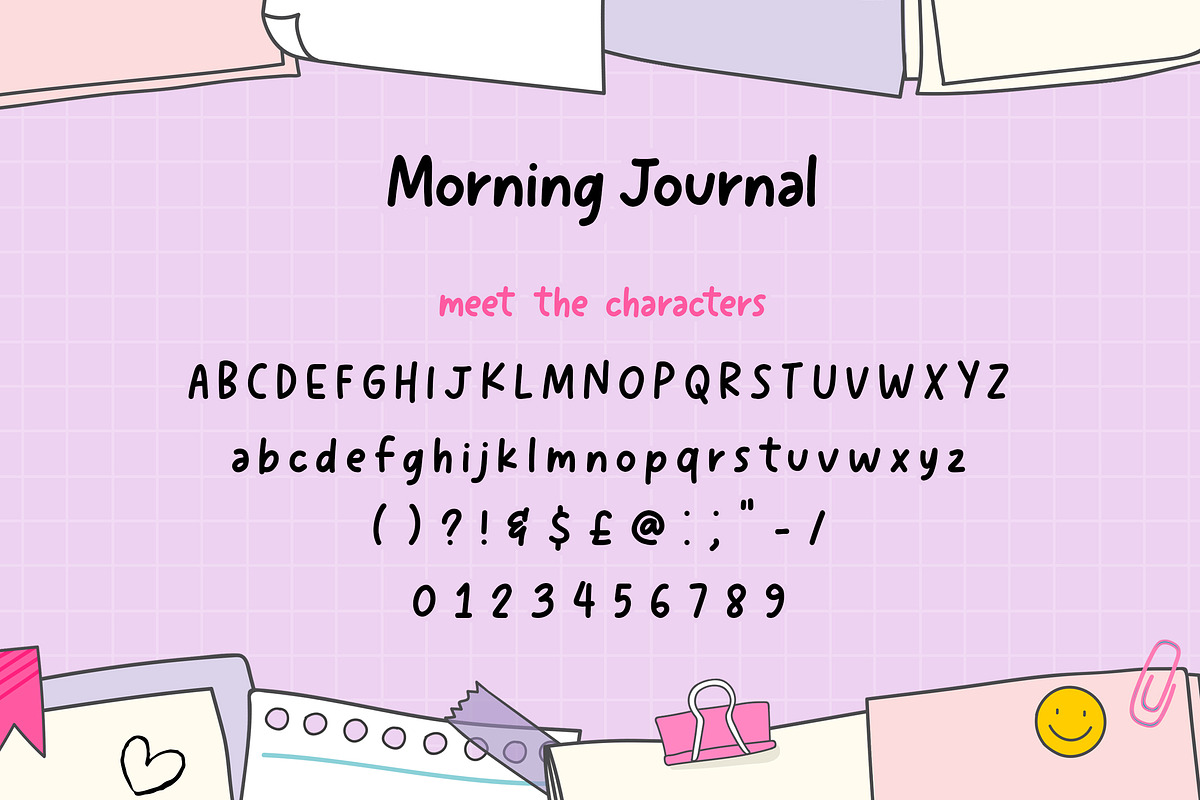 Morning Journal Font, a Handwritten Font by Lollipop Hand Drawn (Photo 5 of 5)