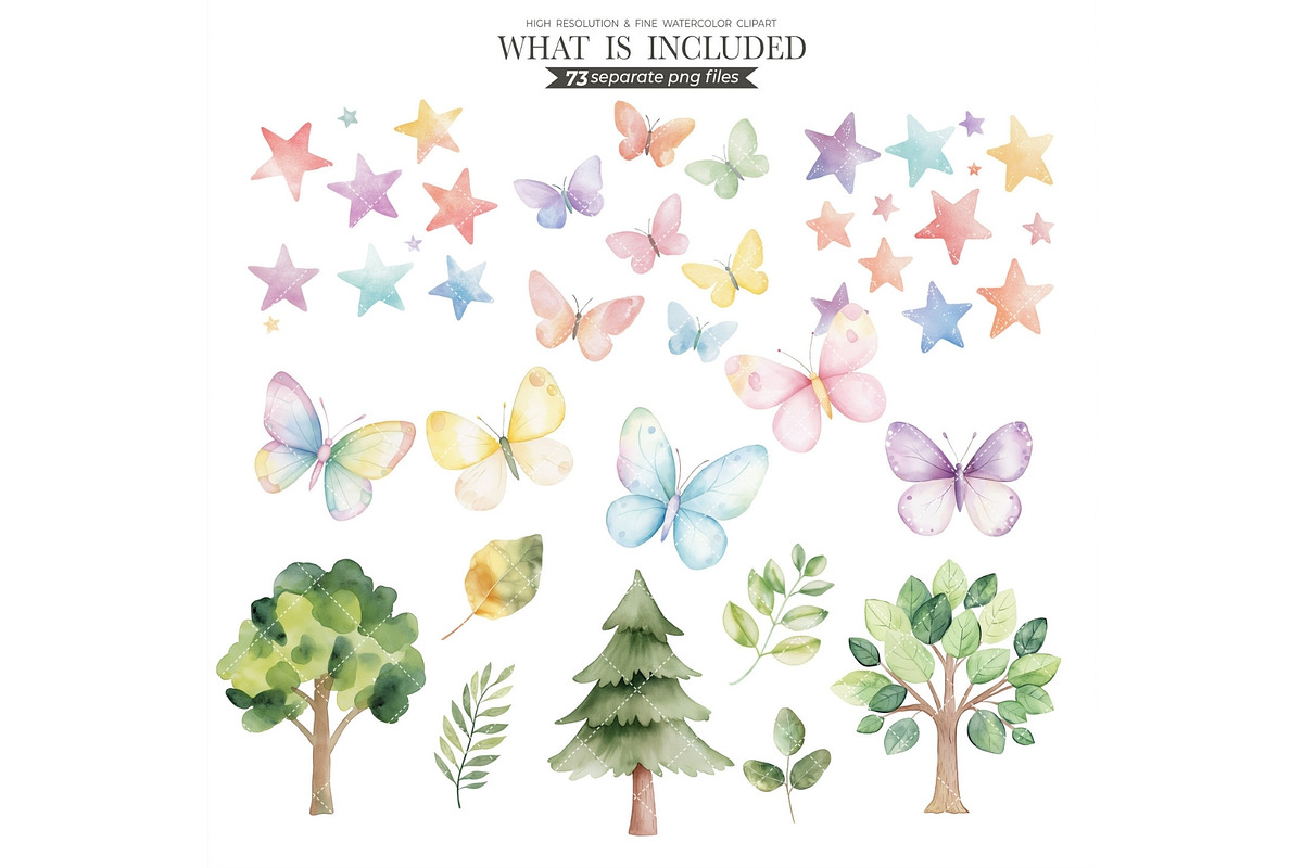 Safari Birthday Watercolor Clipart, an Illustration by CharmClipart (Photo 5 of 8)