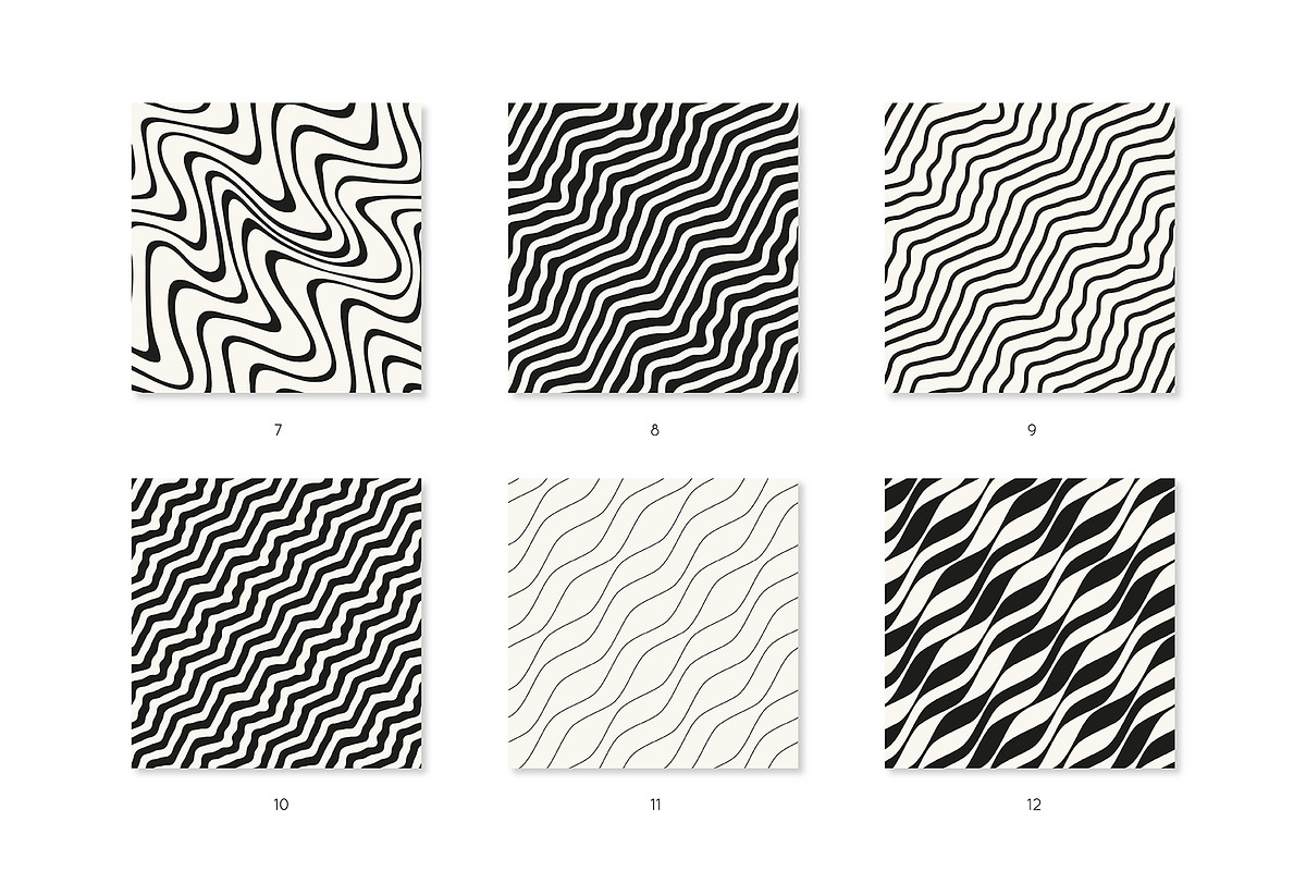 Ripply Seamless Pattern Set, a Pattern Graphic by Curly_Pat (Photo 4 of 8)