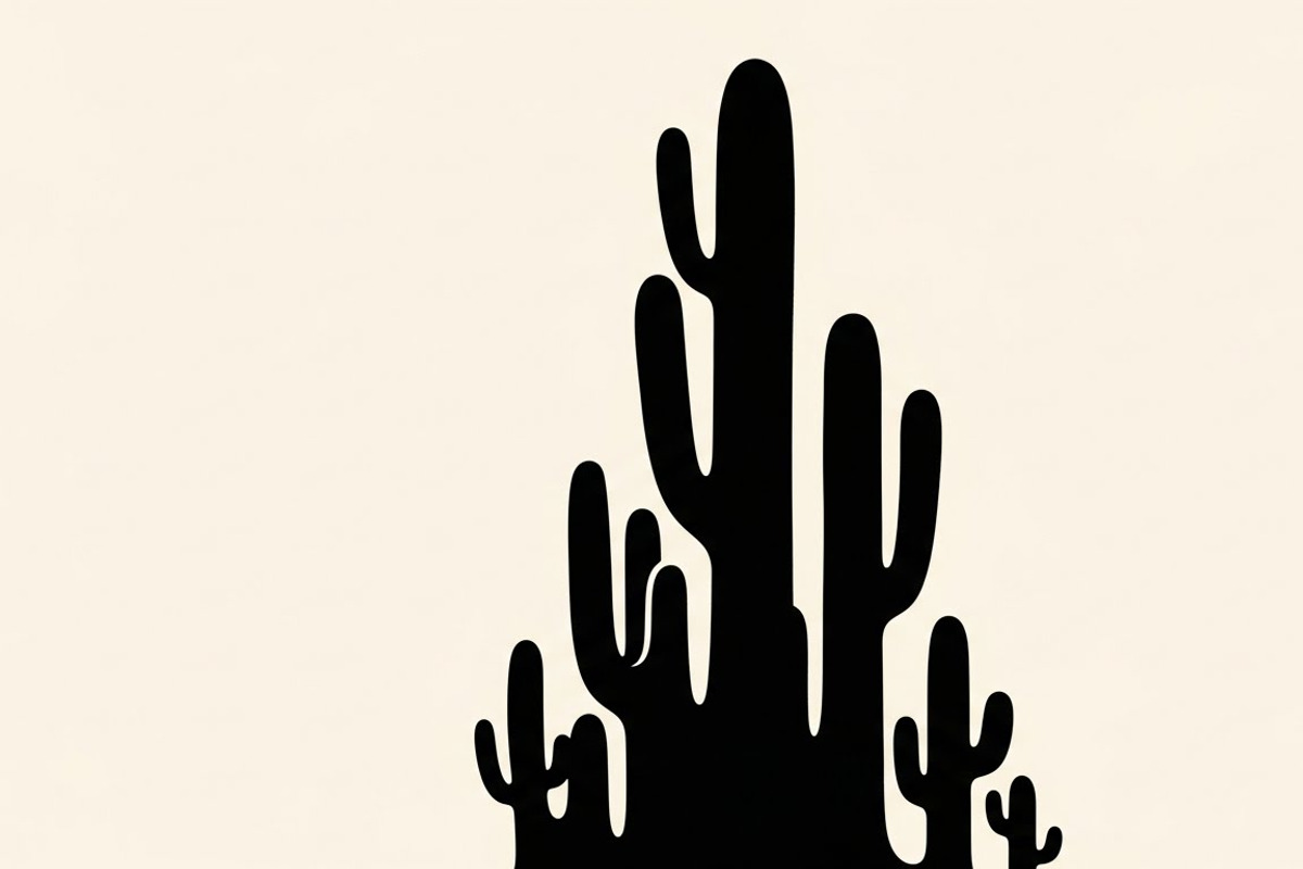 collection desert cactus silhouettes, an Illustration by Amazin_art (Photo 29 of 33)