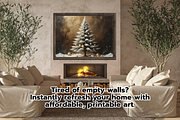 Vintage Christmas Tree Digital Paper, a Graphic by LumiDigiPrints (Thumbnail 5 of 8)