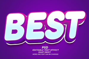 Best PSD 3d Editable Text Effect