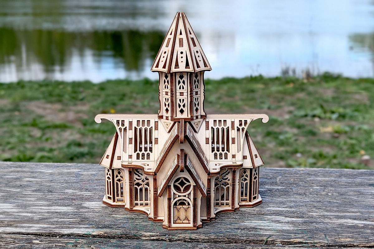 Gothic Castle Church - Laser Project, an Object Graphic by VectorPainter (Photo 4 of 12)