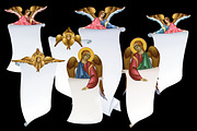 Archangels with rolls of parchment, an Illustration by Julia_Raketic (Thumbnail 2 of 3)