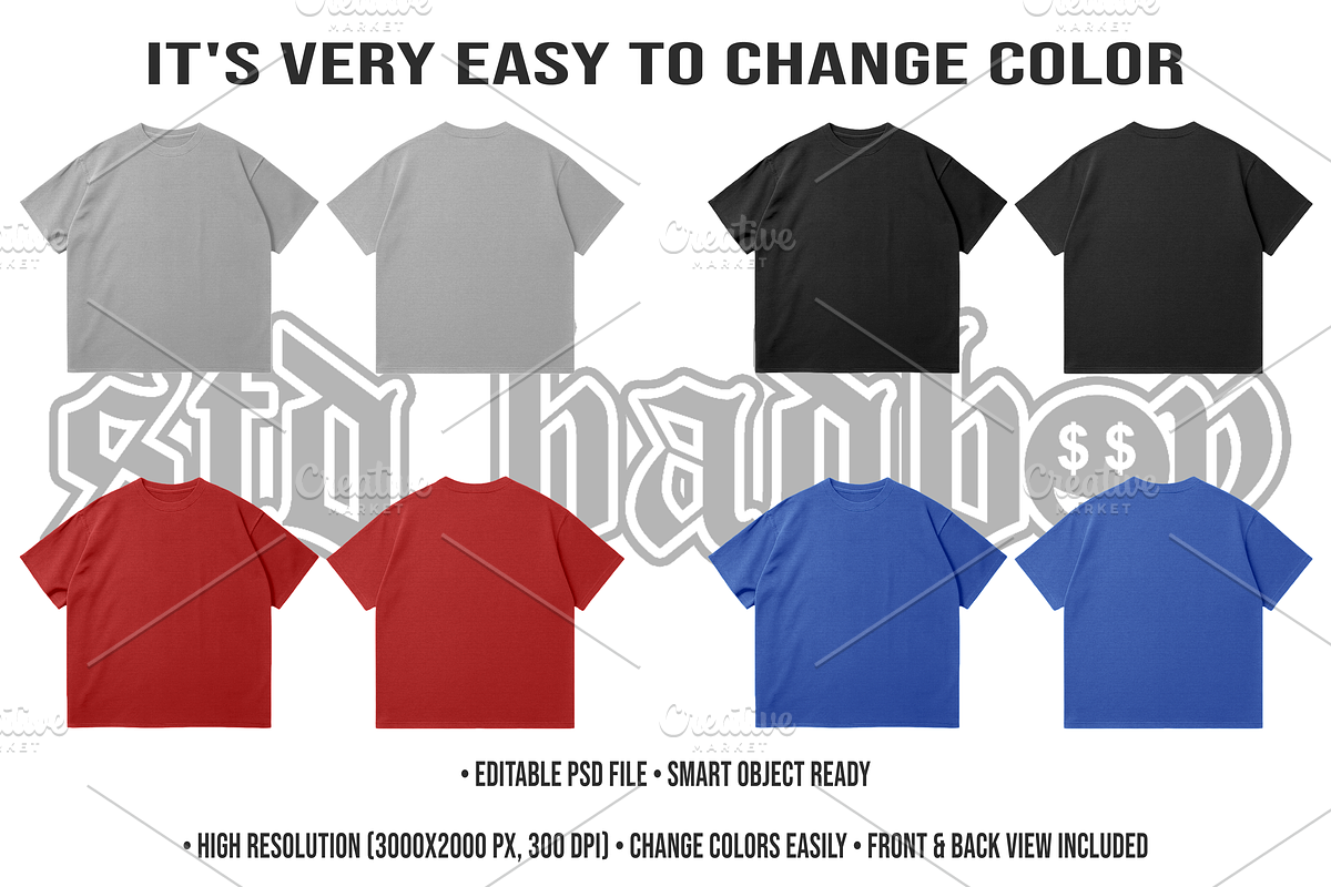 Premium Tee Mockup Editable Psd, a Shirt Mockup by std.badboy (Photo 2 of 4)