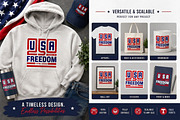 USA 250 Years of Freedom T-Shirt, an Object Graphic by ashek (Thumbnail 2 of 3)