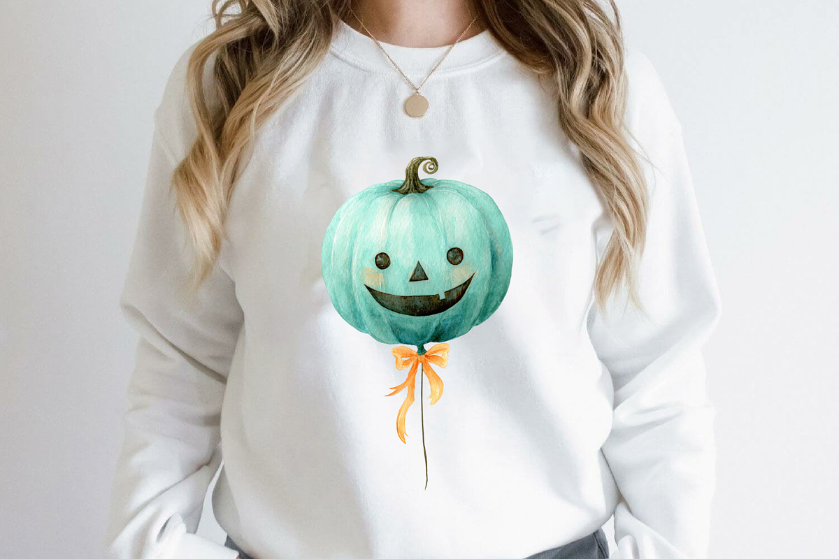 Pastel Mint Halloween Clipart, a Graphic by designcity5 (Photo 4 of 5)