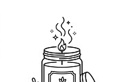44 Cozy Christmas Home Icons, an Outline Icon by adenpinkstore (Thumbnail 12 of 22)