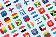 Rounded Flags (230 Flags), an Education Illustration by alpercakici (Thumbnail 4 of 4)