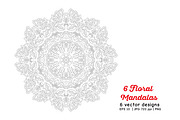 6 Floral Mandalas, a Decorative Illustration by Elen-Lane (Thumbnail 5 of 5)