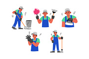 Cleaning Service Man Vol 2, a Work Illustration by SLAB! Design (Thumbnail 2 of 3)