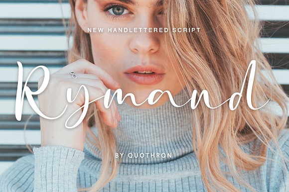 Rymand - script font preview 8