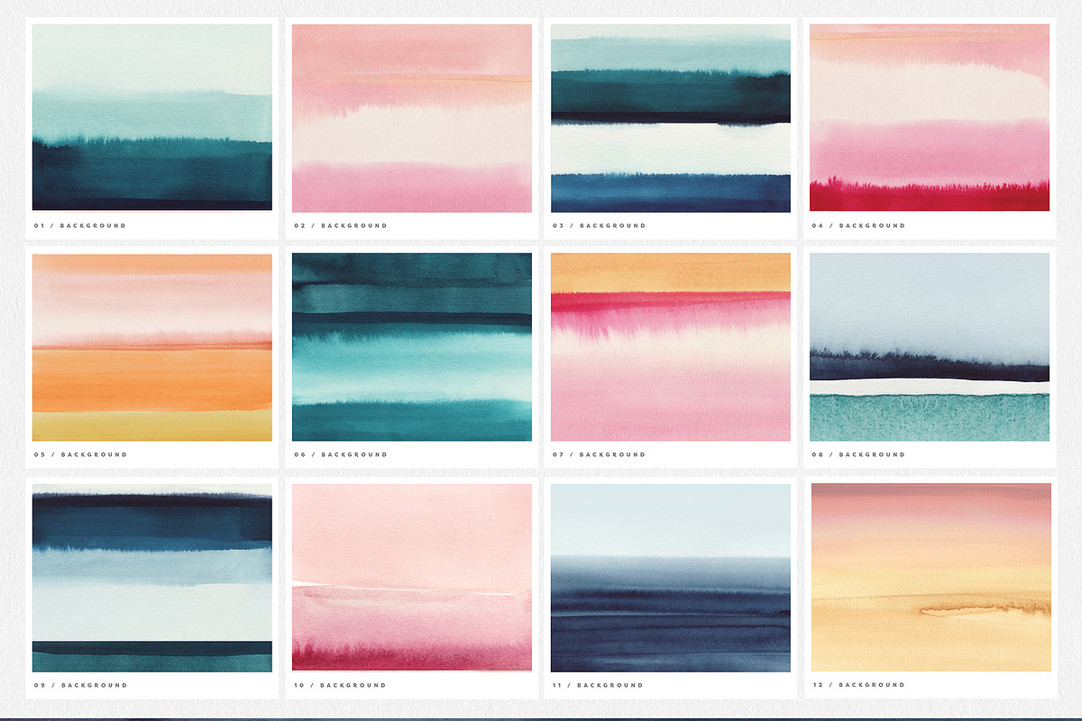 Modern Watercolor Backgrounds, a Texture Graphic by Basia Stryjecka (Photo 11 of 12)