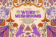 Weird Mushrooms, an Object Illustration by Ink Stories (Thumbnail 1 of 23)