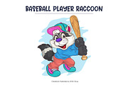 Set of Cartoon Raccoons 03. T-Shirt., an Animal Illustration by KENO Mascots (Thumbnail 2 of 15)