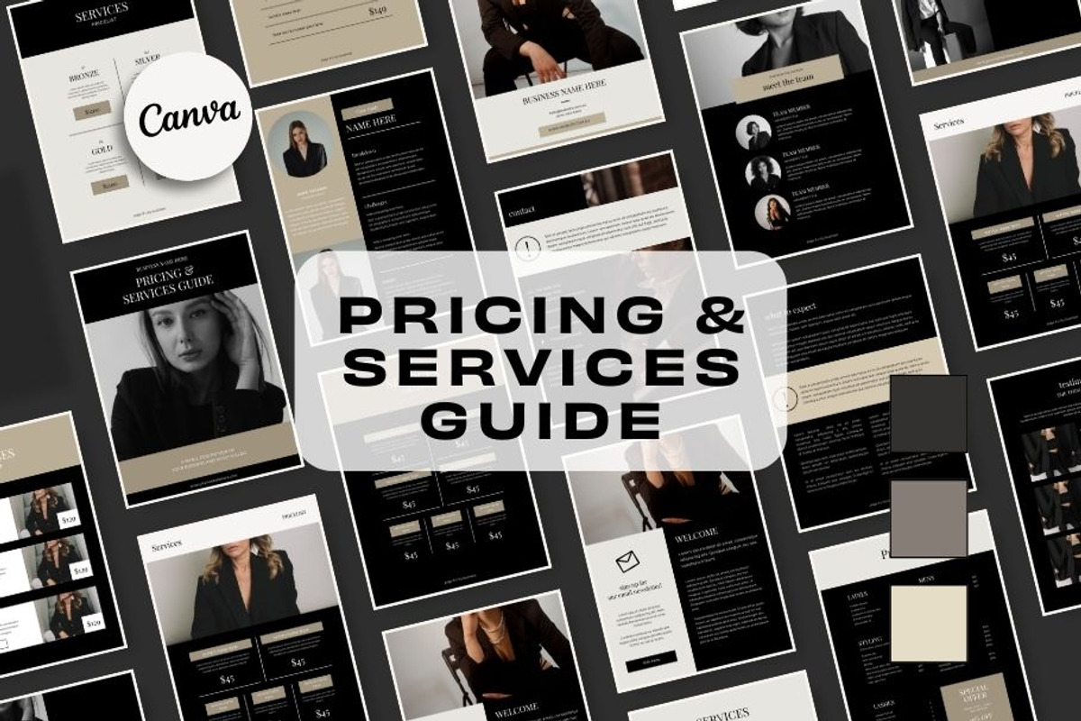 Pricing Guide - Noir Luxe, a Templates & Theme by Freedom Business Shop (Photo 1 of 11)