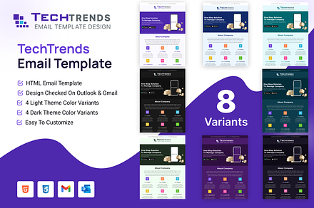 Techtrends HTML Email Template