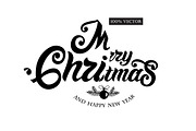 Merry Christmas Logo Template, a Poster Template by Anna's Lettering (Thumbnail 2 of 6)