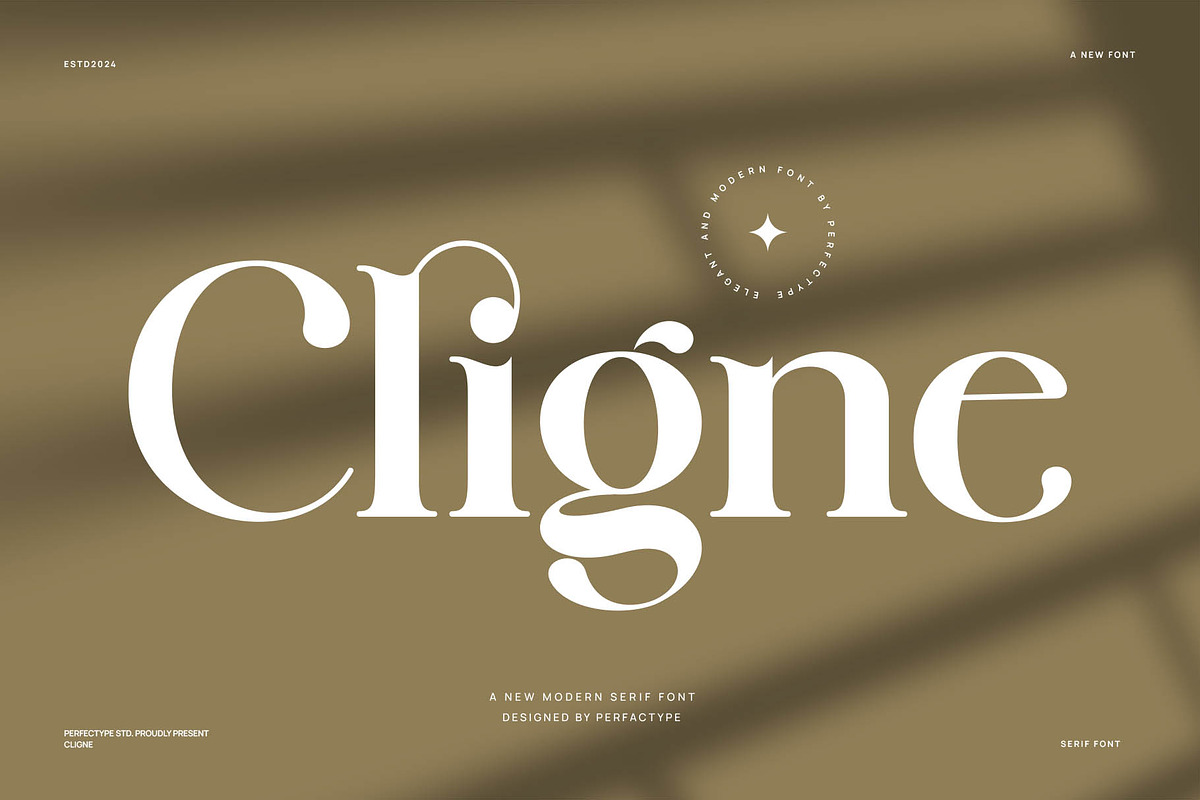 Cligne Elegant Serif Font, a Serif Font by Perfectype (Photo 1 of 8)
