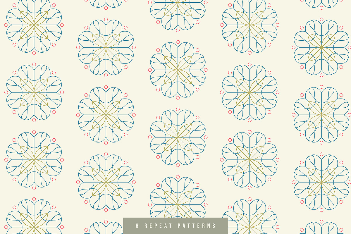 6 Mandalas with Design Elements, a Branding & Logo Template by The Store (Photo 8 of 12)