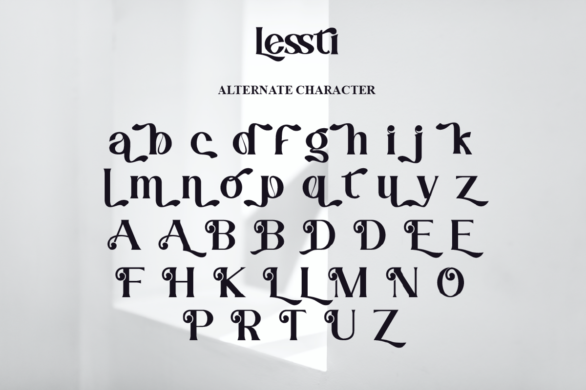 Lessti Elegant Beauty Serif Font, a Sans Serif Font by Ronny Studio (Photo 14 of 14)