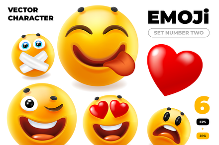 3d Emoji | Vector Set, an Object Graphic by wowomnom