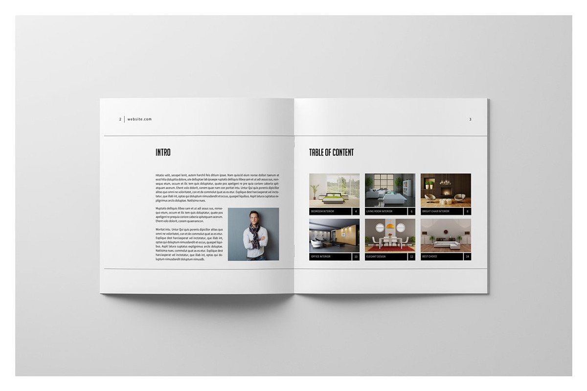 PSD - Square Interior Brochure, a Brochure Template by adekfotografia (Photo 5 of 13)
