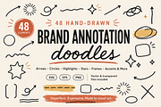 48 Hand-Drawn Annotation Doodles, an Object Graphic by Designs24hr (Thumbnail 1 of 8)