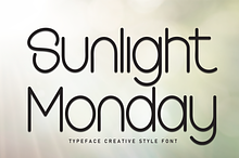 Sunlight Monday | Script Font