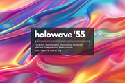 55 holographic iridescent background, a Background Graphic by Kat Anti (Thumbnail 1 of 8)