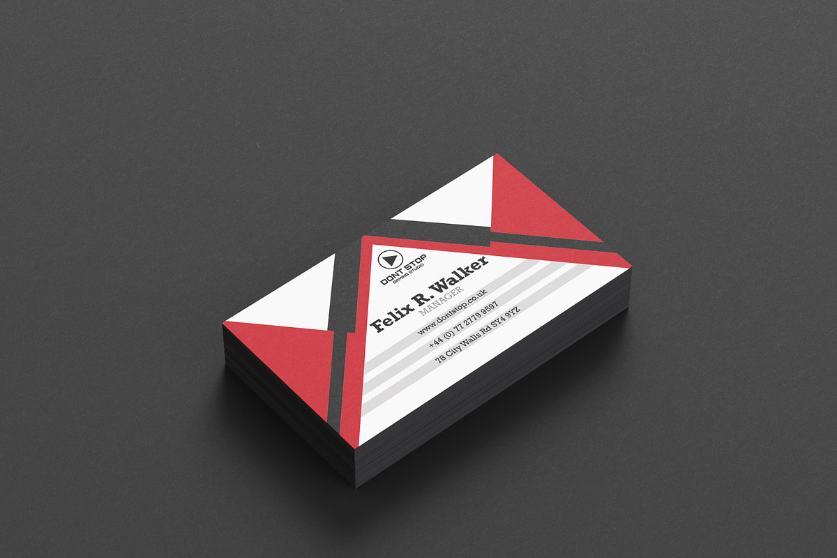 Simple Business Card Template, a Business Card Template by GaiaaDesigns (Photo 4 of 4)