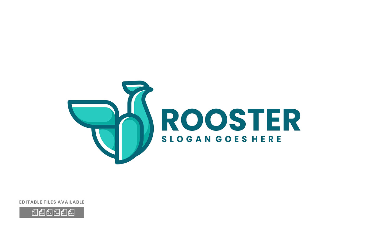 Rooster Simple Mascot Logo, a Branding & Logo Template by ivan_artnivora