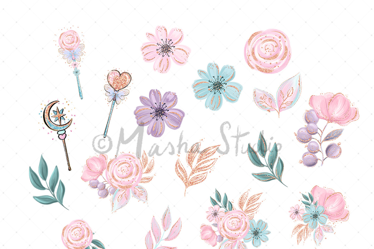 Fairies & Butterflies Clipart, an Illustration by Masha  Studio (Photo 6 of 9)
