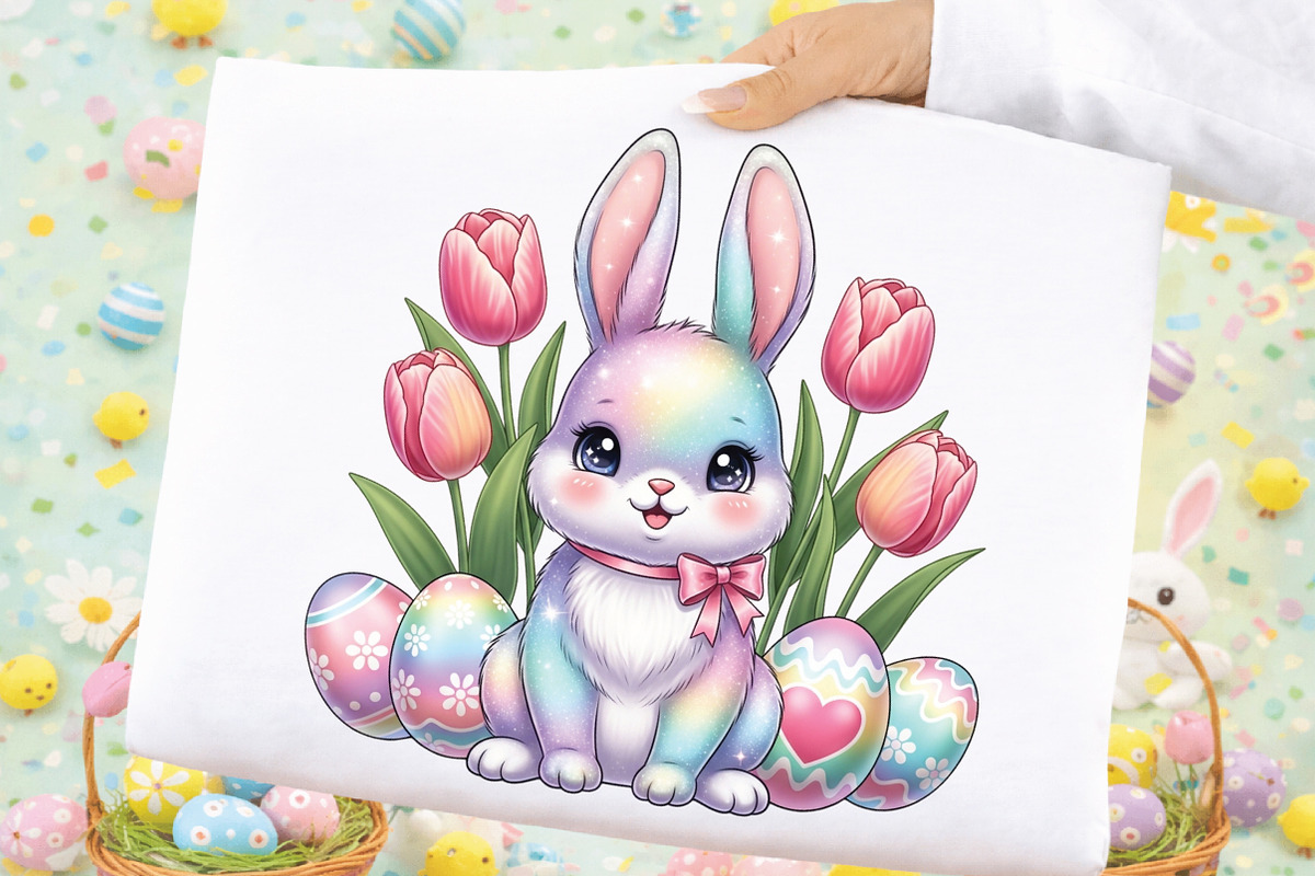 Floral Coquette Easter Bunny PNG, an Illustration by Black Bird Studio (Photo 1 of 3)