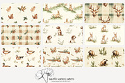 70 vintage hunting seamless pattern, a Pattern Graphic by Poppy Lane Studio (Thumbnail 9 of 10)