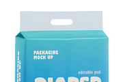 Diaper Packaging PSD Mockup, a Packaging Mockup by Ram Studio LLC (Thumbnail 3 of 8)