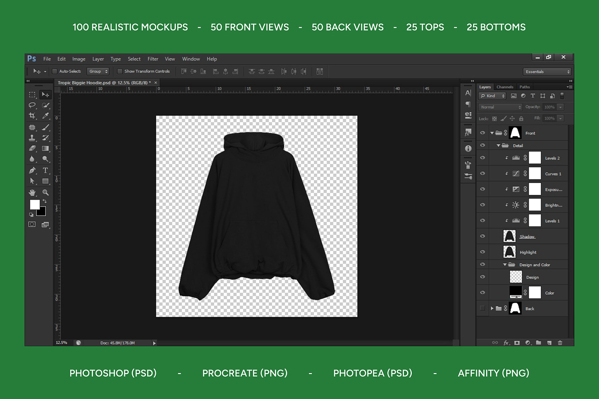 Urbanwear Apparel Templates, a Bottom Mockup by AtelierDuVow (Photo 2 of 10)