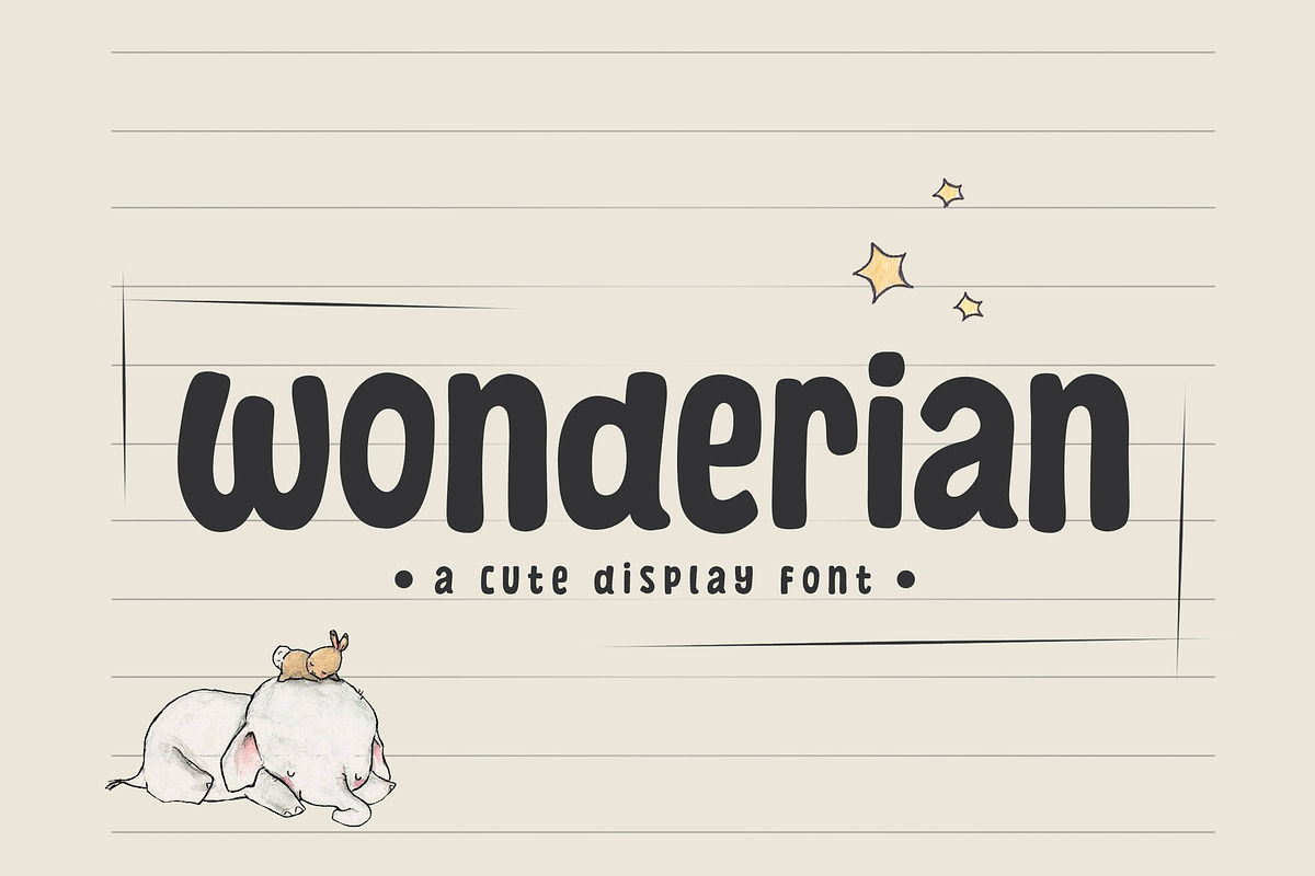 Wonderian, a Font by khurasan (Photo 1 of 5)